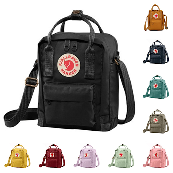 Dam Herr Utomhus Canvas Crossbody Väska Midjeväska Sportväska för Träning Resor Löpning Vandring Cykling, Vattentät Orange