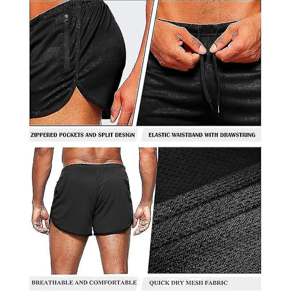 Herr Sport Shorts Sommar Sportkläder Strand Jogging Korta Byxor Träningsshorts Herr Basket Kläder Gym Fitness Löpbottnar Z Army Green XL(70-80kg)