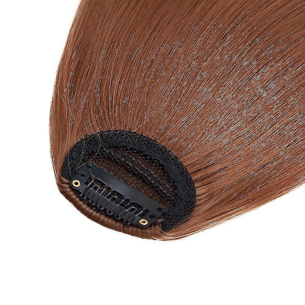 Clip-in Hårpannelugg Extensions Fransk Hårpannelugg Ryddig Hår Hårdeler vividauburn 28cm