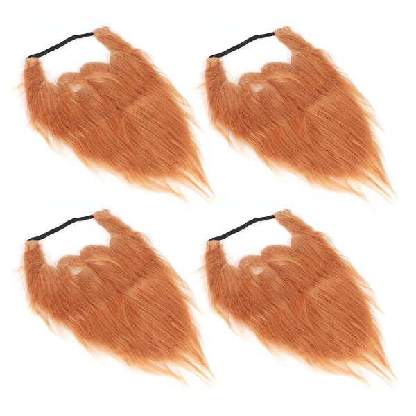 4st Fake Beards Christmas Funny False Mustasch för kostym