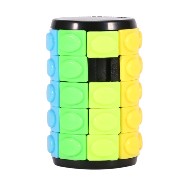 Cylindrisk färgglad magic kub kreativ hjärnträning för barn