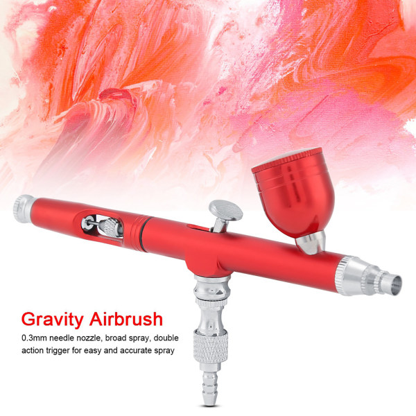 Dual Action Gravity Feed Airbrush Gun 0,3 mm Spray Art Paint