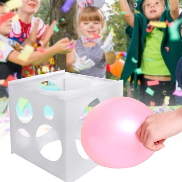 11 Hål Balloon Sizer Box Ballong Mätbox för