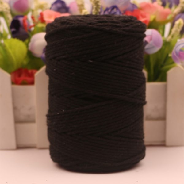 Twine String Black 2mm 200 Meter Slitstark Cotton Bakers Twine