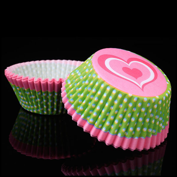 100ST Mini Cupcake Liners Papper Rund Tårta Bakning Cups Muffin