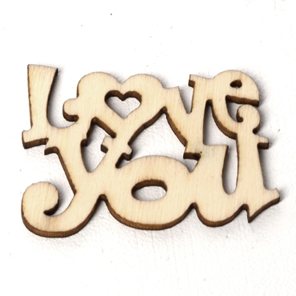 15st Love You Confetti bordsdispersion för DIY-dekoration