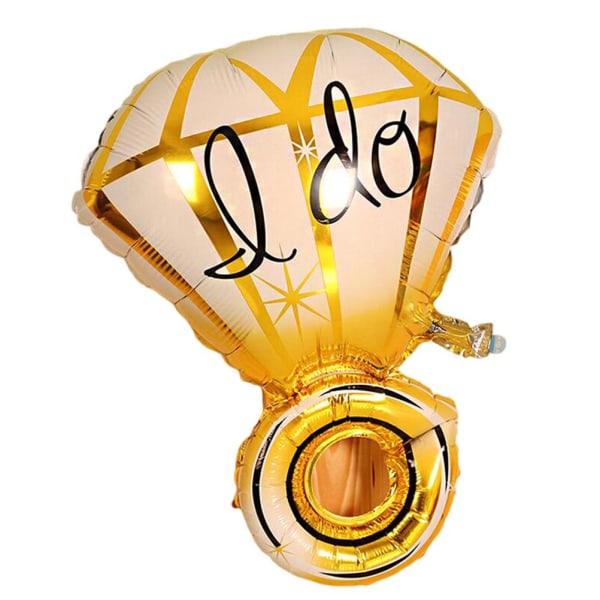 Ringformad folieballong I DO Wedding Dekorativ ballong för
