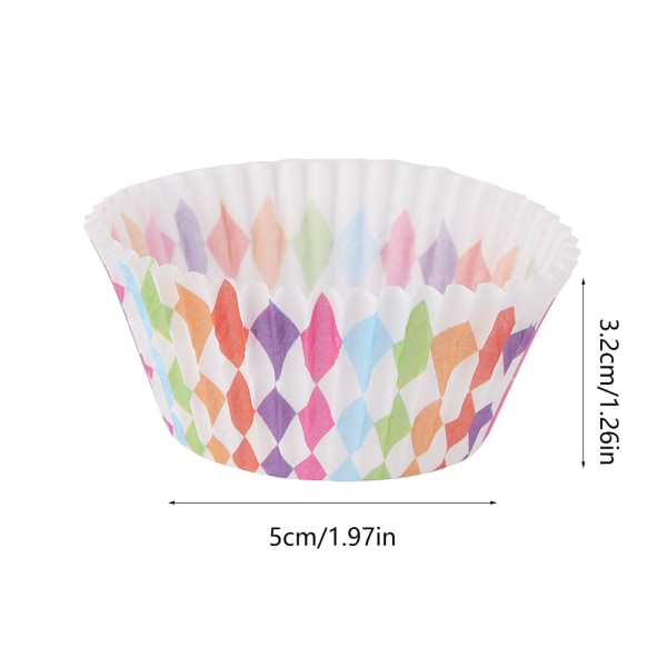 100ST Mini Cupcake Liners Papper Rund Tårta Bakning Cups Muffin