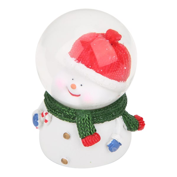 Söt Christmas Snowman&#8209;formad LED-ljusande kristallkula