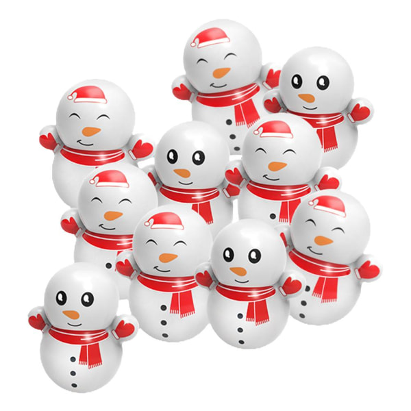 10 st Christmas Snowman Tumbler Dekor Rolig Tumbler Christmas