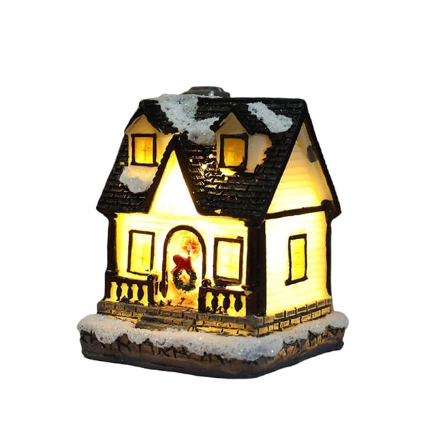 Christmas Village Houses Resin Christmas Light Up House