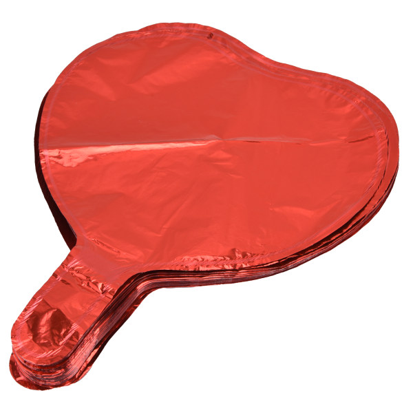 50 st röda ballonger hjärtformade ljusfärgade aluminiumfilm