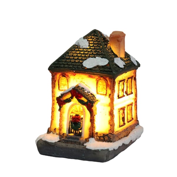 Christmas Village Houses Resin Christmas Light Up House