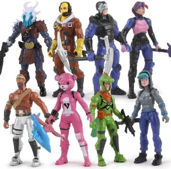 8st Fortnite-figurer 9CM julklappar