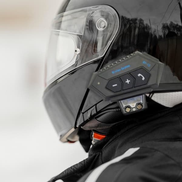 ING Motorcykelhjelm Headset Bluetooth, Med Mikrofon til Hjelm, Vandtæt, Universal Pasform