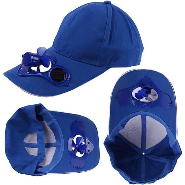Solkasket med ventilator baseball golfhat køler dit ansigt i varm sommersol