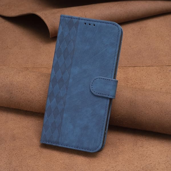 Samsung Galaxy S21 5G Cover i ternet præget læder Blå Blå Blå