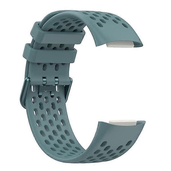 Blød silikone sportsudskiftningsrem med åndehuller til Fitbit Charge 6/5 Multicolor Style E Style E