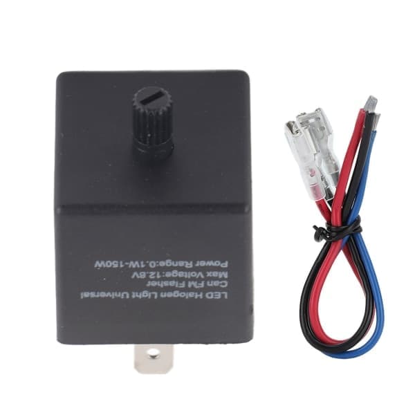 12V 3-PIN Justerbart LED Blinkrelæ Blinklys til Bil Motorcykel