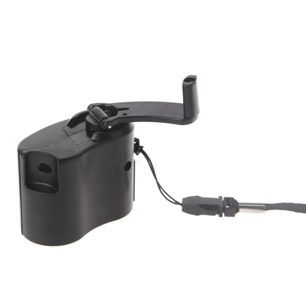 Nødoplader Manuel Håndsving Oplader Strøm USB Oplader til Nødsituationer eller Udendørs Håndsving Oplader Sort Sort Black