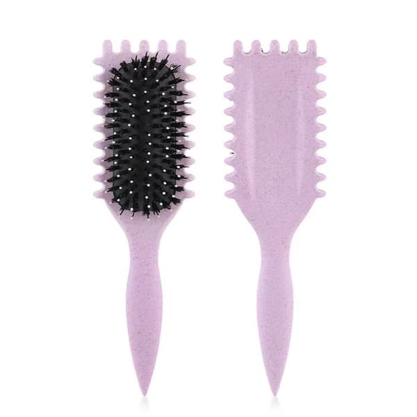 Lilla krøllet hårbørste - Bounce Curl Brush, Define Styling Brush, Lilla, 23*7cm
