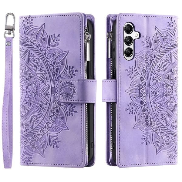 Wallet-etui til Samsung Galaxy A17/A26 med mandala-blomstermønster