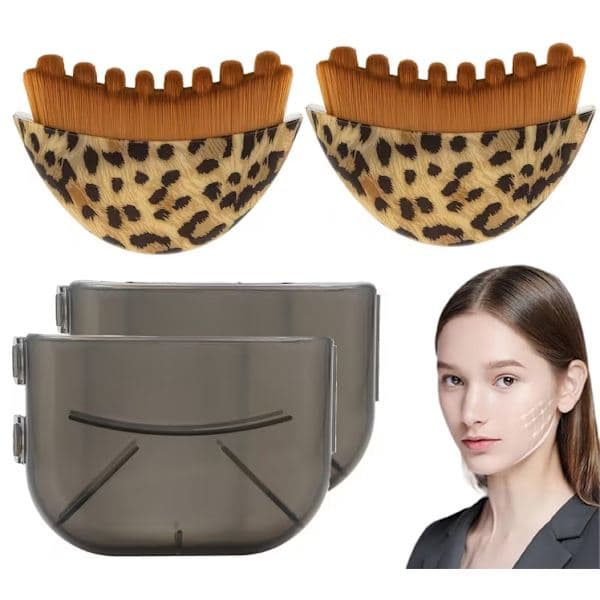 1/2/3-pack Lymfdränageborste - Ansiktsborste för Lymfdränage och Skonsam Massage, Perfekt för Daglig Hudvård 2-pack 2-Pack