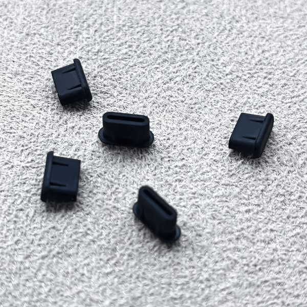 10-pack dammskydd för USB-C / Plugg för Samsung / Typ-C Svart