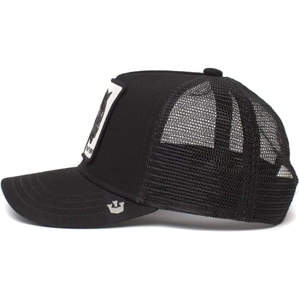 Trucker cap for barn, Black Panther design, Panther Panther Panther