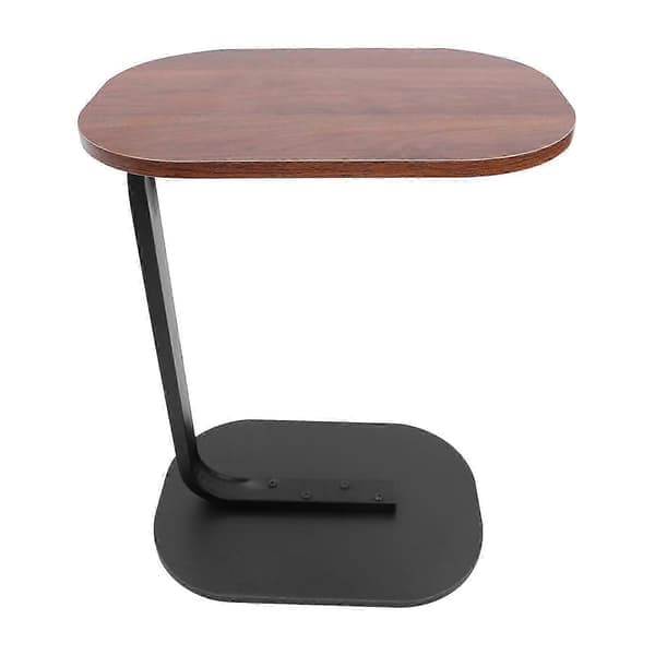 C-formet sidebord fritstående sofabord valnød sort Walnut Black