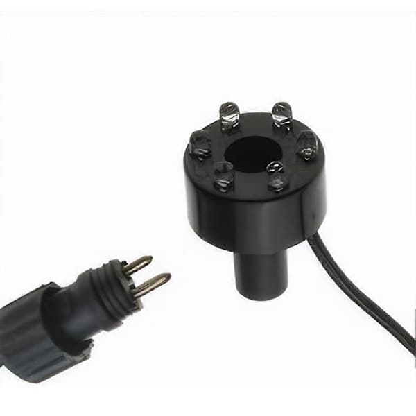 RGB 6 LED AC12V Vandfontænelampe med 2-bens forbindelse Undervandsdamlys Vandfunktion Lampe (LGL) Sort