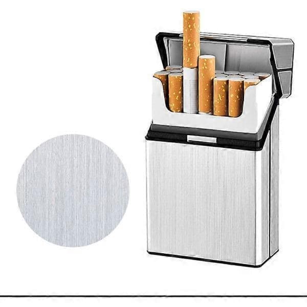 2-pak cigaretetui, aluminium flip-etui rummer 20