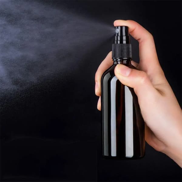 10/16 stk. 15/30 ml ravfarvet parfumeflaske med sprayforstøver E 30ml10stk E 30ml10pc