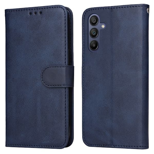 Samsung A17 PU Läder Plånboksfodral – Multi-Kort Flipskydd Kompatibelt med A17/A16/A26 5G Blå