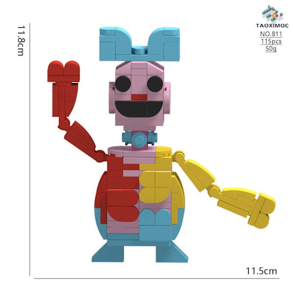 Poppy Playtime 4 Byggsats i trä Deluxe 8-piece set