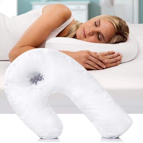 U-formad nackkudde sidokudde vuxen minnesskumkudde med U-profilstöd hög kvalitet 60*40*10cm