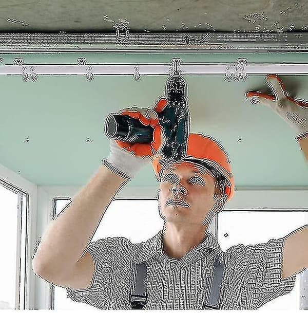 5 meter böjbar takböjd gardinskena flexibel