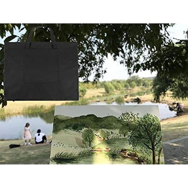 A2 Tegne- og malemappe, vanntett bærbar kunstmappe, multifunksjonell lerretmappe for kunstnere gray