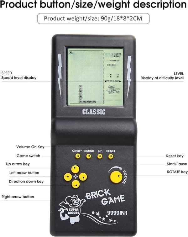 Tetris spillkonsoll retro