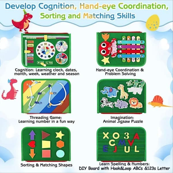 Montessori aktivitetsbok for barn – 8 sider