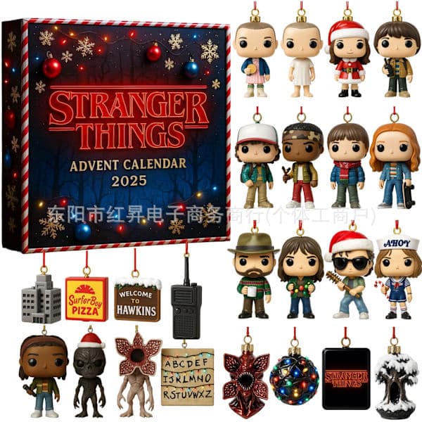 [LLC] Stranger Things nedtellingskalender 2025, 24-dagers 2D julekalender
