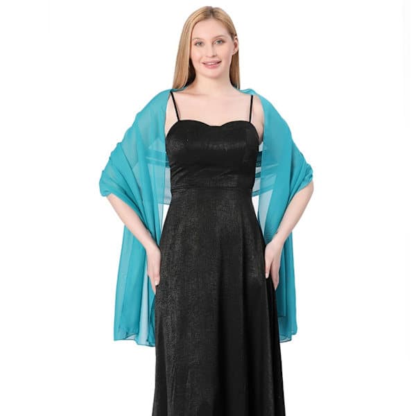 Aftenkjoler Sjal Dame Cape Wraps SORT SORT Sort Sort Black Black