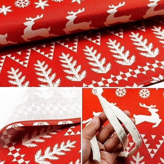 1 st Julköksförkläde Rött God Jul-förkläde Nyhet Klassiska linneförkläden Justerbar nackrem Presentdekoration