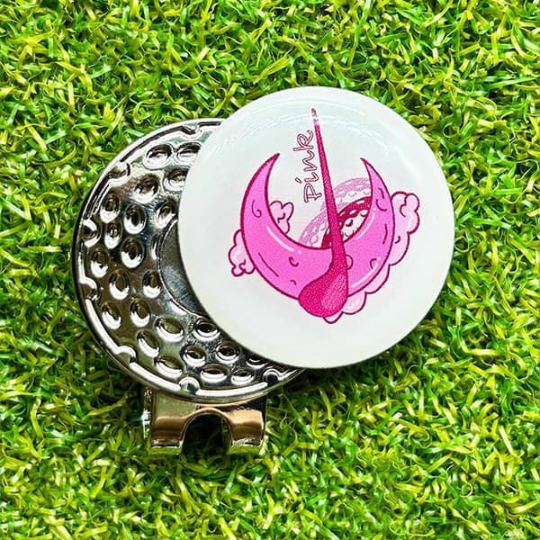 Golfballmarkør Hatteklips Magnet Golfballmarkør med Hatteklips Golftilbehør for Golfere Menn Kvinner