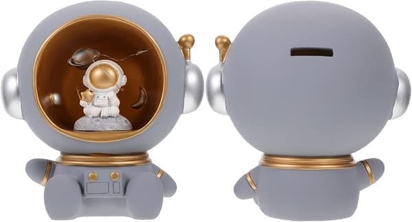 Astronaut sparegris og natlampe - Rumfarer og planet-gris