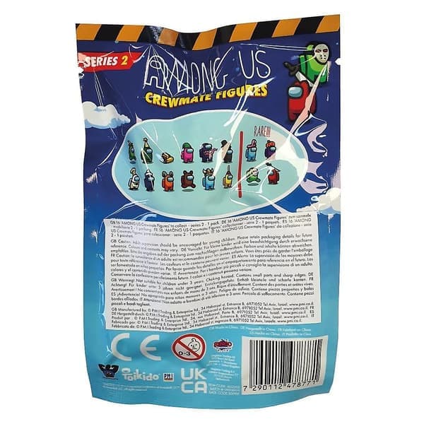 6-pak Among Us Crewmate Figurer Overraskelsespose (Tilfældig farve) 6-pak (Random Color) 6-Pack