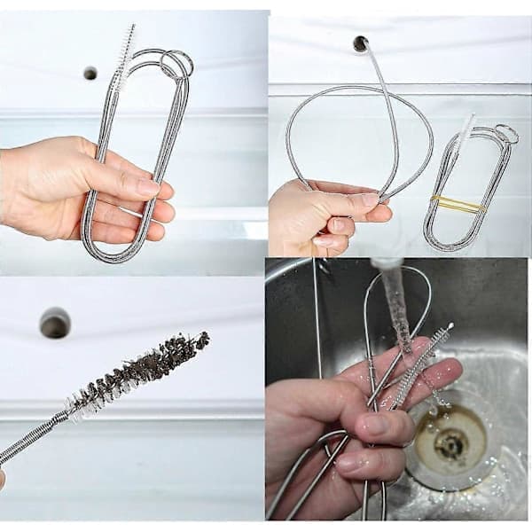 2-pack 152 cm lång piprensare flexibel rengöringsborste för kylskåp [D]