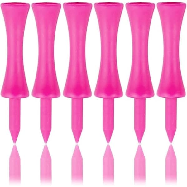 Pink Plastik Golf Tee 57mm 100 Stk. Castle Golf Tee 2-1/4 Tommer
