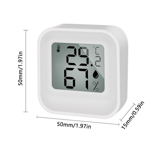 Digitalt Termometer Hygrometer Temperaturmåler, BLÅ Blue
