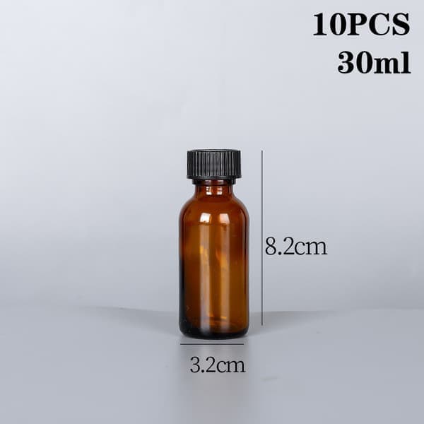 10/16 stk. 15/30 ml ravfarvet parfumeflaske med sprayforstøver E 30ml10stk E 30ml10pc